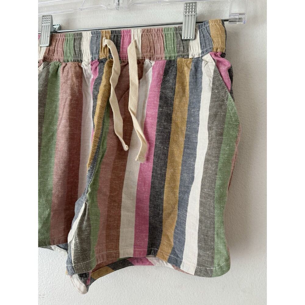 NWT Marine Layer Bold Stripe Hemp Tencel Pull On Beach Shorts Size XS - Picture 3 of 6